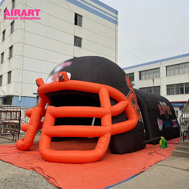 blow up helmet run through