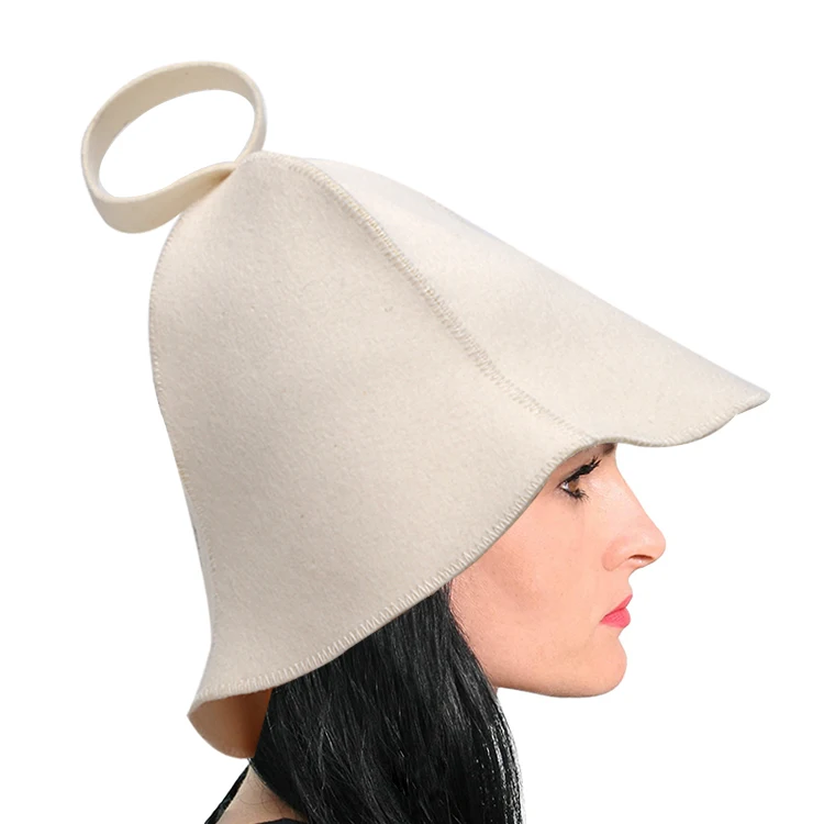 wool felt sauna hat