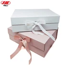 Gift Box Gift Box With Ribbon Closure Heli Custom Logo Printing Luxury Packing Gift Paper Box With Ribbon Closure