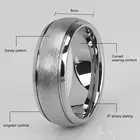 Ring Rings Men Factory Wholesale Pro Quality Customized Color Cock Glow Black Carbon Tungsten Ring For Mans