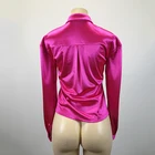 Silk Shirt Factory Directly Supply Design Custom Women Silk Satin Shirt