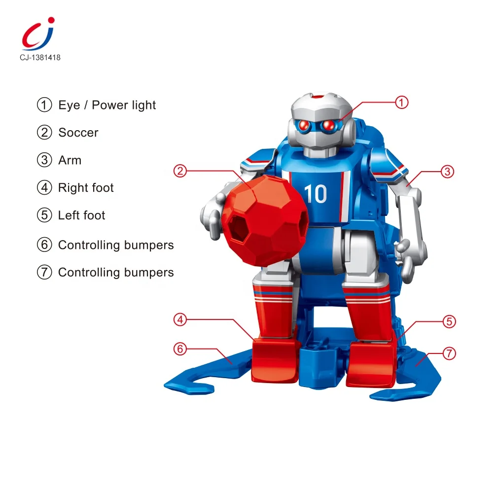 Chengj jugetes 2.4g electric remote control soccer competitive toys two player interactive rc football robot toy