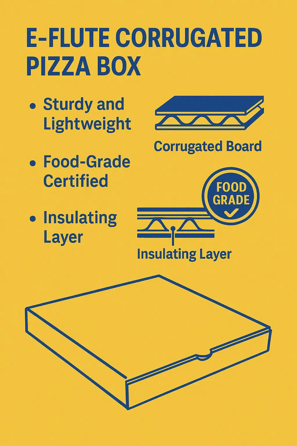 Custom Printed Disposable Kraft Paper Pizza Box for Pizzeria and Takeaway Food Packaging - detail 4