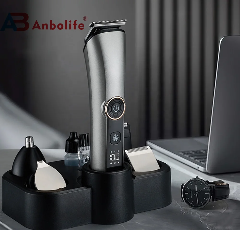 Professional Hair Clipper and Grooming Kit with 600mAh Battery 1.5h Charging Time and IPX7 Waterproof