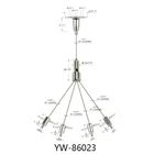 Cable Kit Wire Wire Cable Lighting Kits Panel Lights Suspension Cable Kit For 4 Branch Hanger Wire Kit