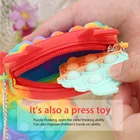 Handbags 2021 New Push Shoulder Bag Purse Push Bubble Handbags Fidget Toy Kids Coin Purse
