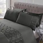 100% Designers Hotel 100% Cotton Diamond Pintuck Bedding Duvet Cover Set