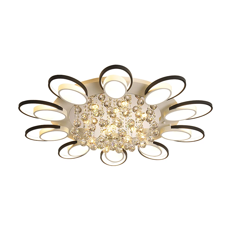 Modern LED Ceiling Lamp Lotus Flower Pendant Lighting Bedroom LivingRoom Acrylic 