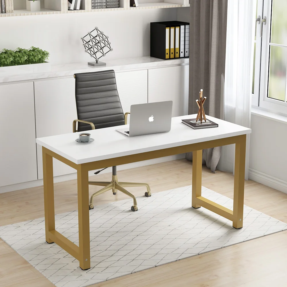 Tribesigns Modern 55 inches Large Office Study Writing  Desk Computer work Table desks for Home