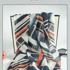 Scarf Scarves Silk Like Chiffon Lightweight Print Geometry Pattern Scarf Shawl Fashion Scarves Sunscreen Shawls
