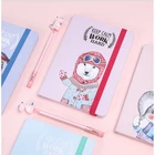 School Factory Custom Colorful Hard Cover Book Creative School Notebooks Journal With Elastic Tape