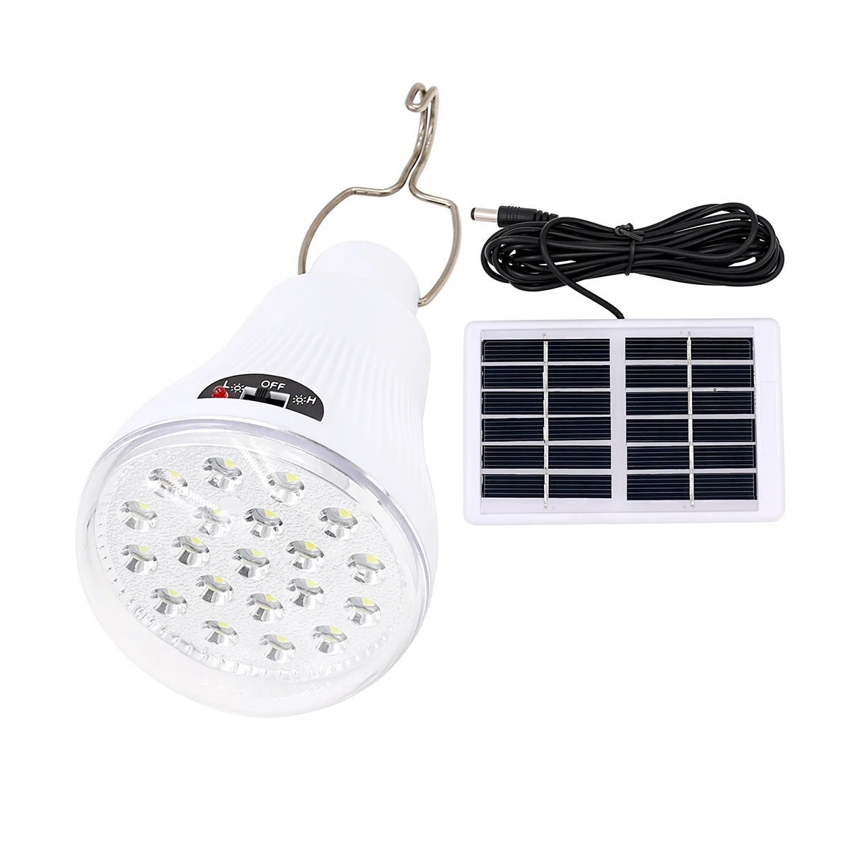 Baost 15W 130LM Portable LED Bulb Light Charged Solar Panel Energy Lamp for Home Lighting Indoor Outdoor Emergency Light