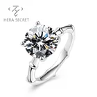 925 Sterling Ring Manufacturer Well Made 3.00ct Moissanite Solitaire 925 Sterling Silver Ring