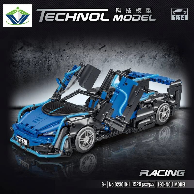 New Super Racing Car Bricks Toys Model Car Building Blocks Educational Assembly Car Building Block Toys For Kid