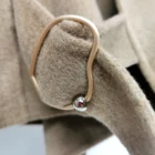Short Coat 2021 New Solid Color Waist Short Cashmere Wool Female Jacket Coat Fabric Size Can Be Customized
