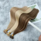 24 Hair Extensions Keratin Extensions Hair Top Quality 20 22 24 26 28 Inches Keratin Bonds Virgin Unprocessed Slavic Double Drawn Natural Russian Hair Extensions Sale