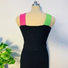 England Style Acrylic Cotton Knitted Pullover Sweater Set Sleeveless Vest Dress Suit For Women