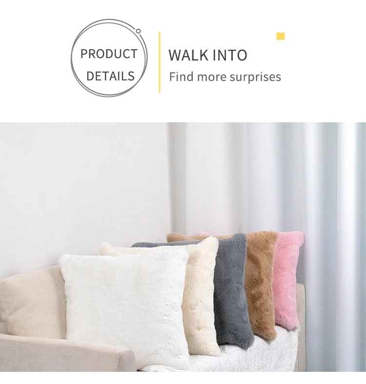 Wholesale Throw Pillow Modern Fur Throw Pillow Covers White Faux Rabbit Fur Throw Pillows Ha273002172f6421e98498a5890df15f0l