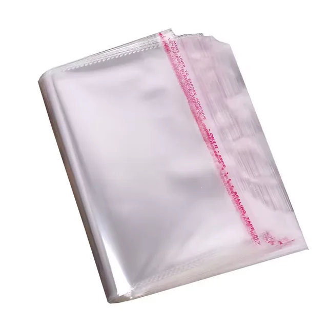 Factory custom self-sealant OPP poly plastic clothing bag, cellophane, candy bag
