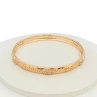 Cubic Zircon Bracelet Hot Sale Luxury 24k Gold Plated Cubic Zircon Bangle Bracelet For Women