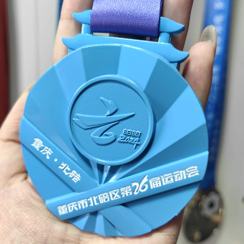 Manufacturer Custom High Quality Metal Sports Medal 3D Marathon Running Race Sport Medal supplier