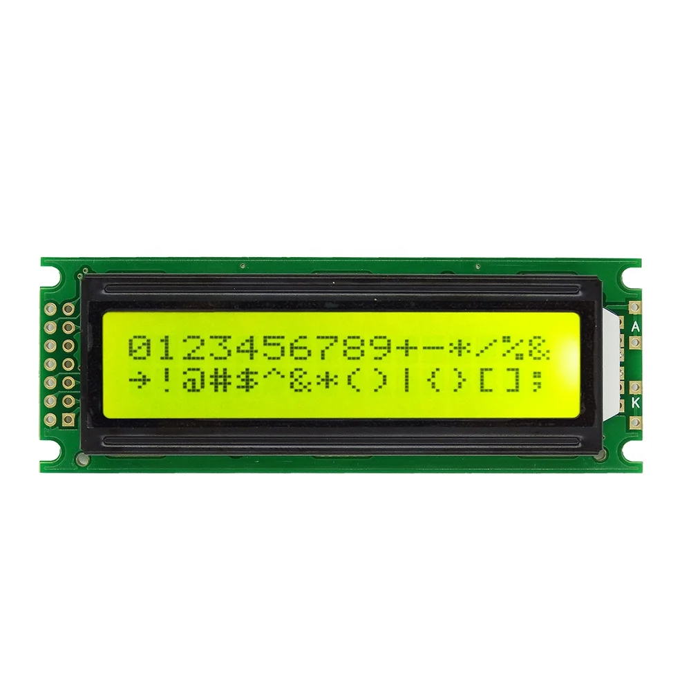 16x2 lcd module monochrome free sample