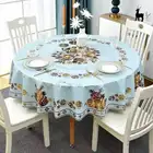 White Table 180 Cm Round Fitted Tablecloth Round White Tablecloth For Round Table Factory