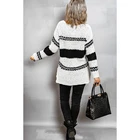 Women Stripe Sweater New Fashion Custom Striped Cropped Knit Sweater For Women