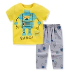 Baby Sets Wholesale 100% Cotton Summer Baby Clothes Sets 2pcs Cartoon Homewear Pajamas