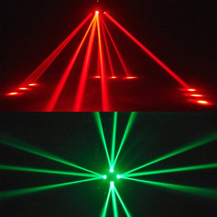 New 4PCS 30W RGBW Rotating Led Spider Beam 120w Four Head Rotating Laser Moving Head Light With 5050 Circle