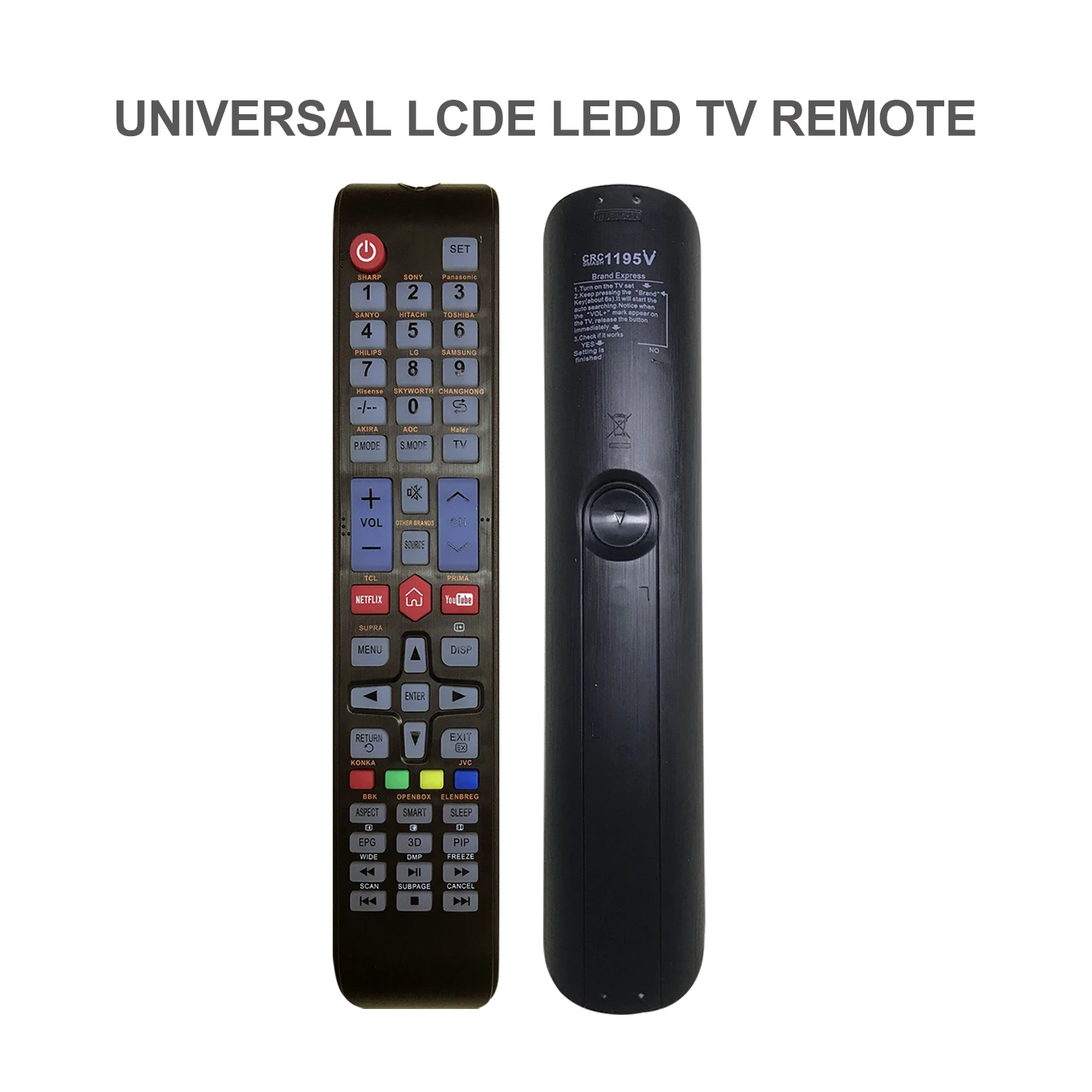 Systo Crc1195v Universal Led Tv Remote Control All Brand In One Remote