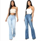 Boot Cut Jeans Pants Woman Boot Cut Denim Trousers Womens Flared Jeans Pants For Women