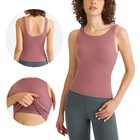 Tank Tops HOPEUP New Design Tank Tops For Women Yoga Wear Sport Fitness Custom Gym Wear Womens Active Wear Yoga
