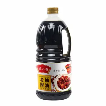Natural Brewed Chinese Halal Soya Sauce Supermarket Wholesale Bulk 1.8L Mushroom Dark Soy Sauce