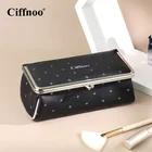 Leather Clutch Bag Bag Wholesale Custom Women Fashion Cross Leather Clutch Cosmetic Bag With Mirror