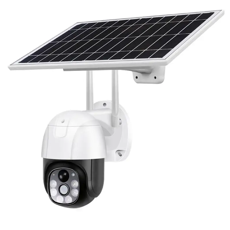 V380 4G WIFI Solar Battery WIFI PTZ Camera 3mp Outdoor Waterproof 2MP Color Vision CCTV Security Surveillance WIFI 4g IP Camera