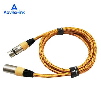 XLR 3P Male to XLR 3P Female Black professional XLR microphone Cables Balanced Mic Snake Patch Cord