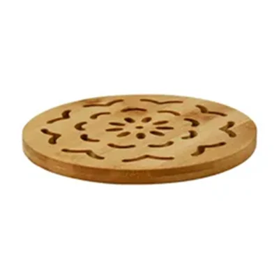 Bamboo Trivet Home Kitchen Multifunction Bamboo Heat Resistant Pads Trivet Round Multi-Size Placemat Coaster for Hot Dishes Cups