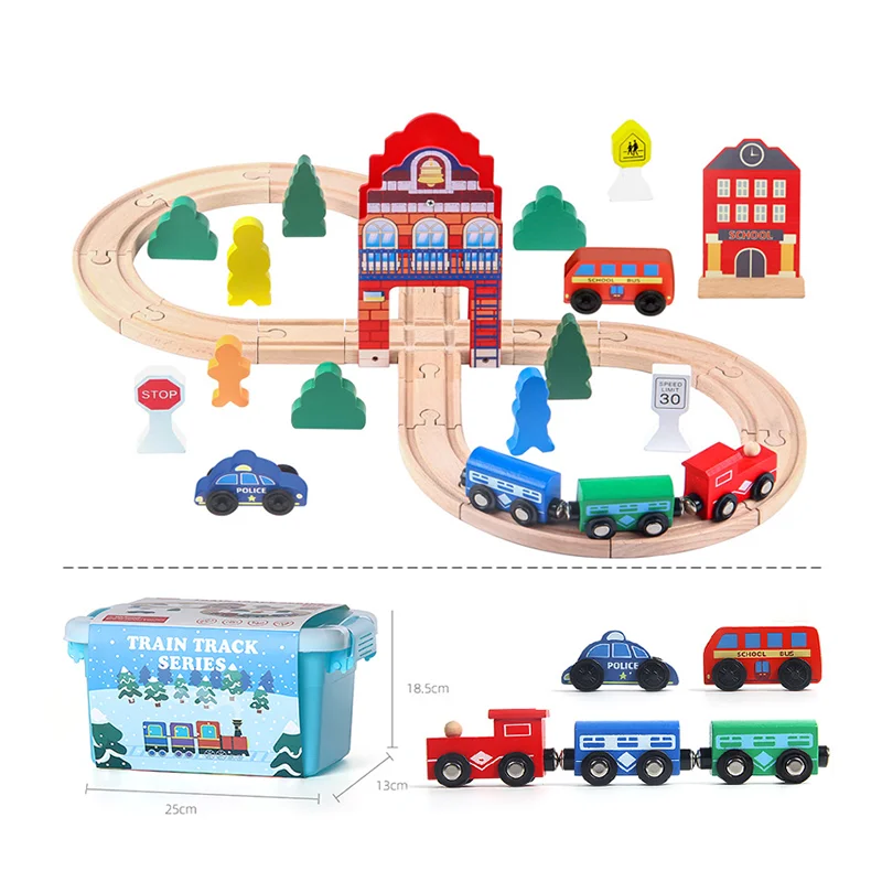 mini train track set