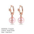 Black Earrings Earringss Handmade Jewelry Wholesale Brass Jewelry Charm Black Pearl Earrings Korean Jewelry Earringss