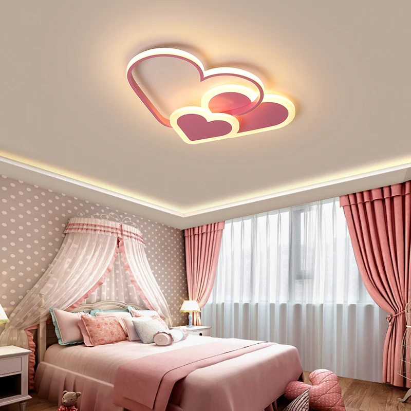 led heart ceiling light