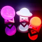 Night Light Night Lamp Light 2021 Newest Touch 16 Colors 3D Print Saturn Lamps Rechargeable Night Light For Bedroom
