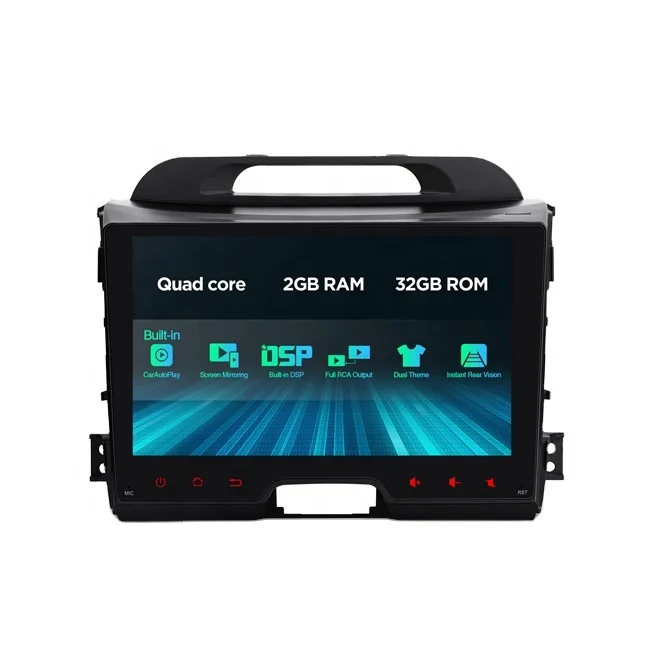 XTRONS 9 Zoll Android 10.0 Autoradio Quad Core 2+32 Auto Multimedia Player mit IPS-Bildschirm Eingebauter DSP GPS WI-FI Bluetooth 5.0 für KIA Cee'd 2012-2016