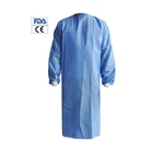 Visitor Coat Visitor Gown Disposable Isolation PP Protective Gown Visitor Coat Level 4 Gown With CE EN 13795