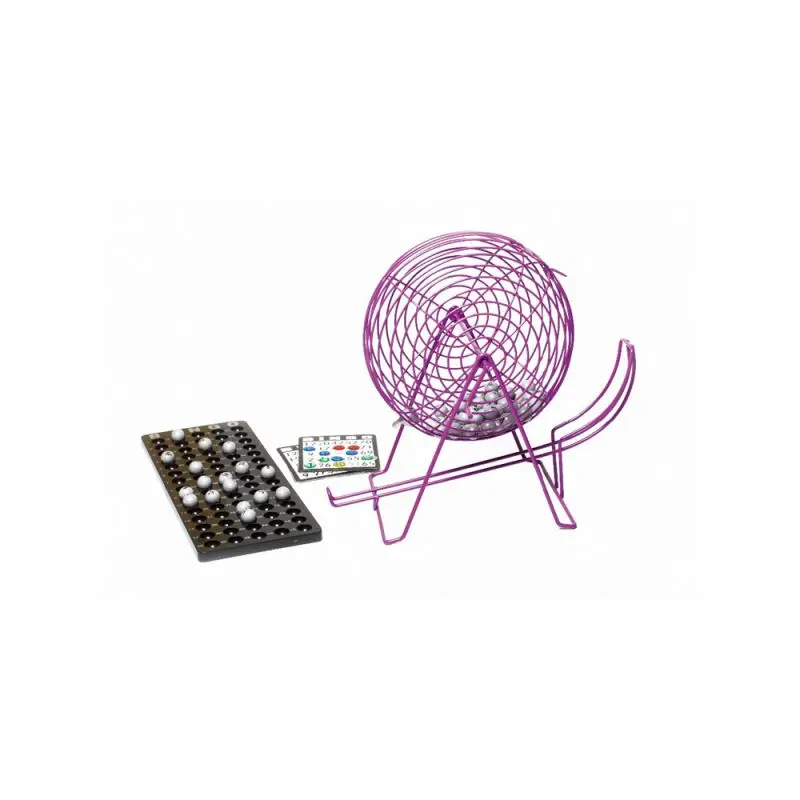 Different Model Of Deluxe Wire Cage Bingo Set Drinking Bingo Game Set