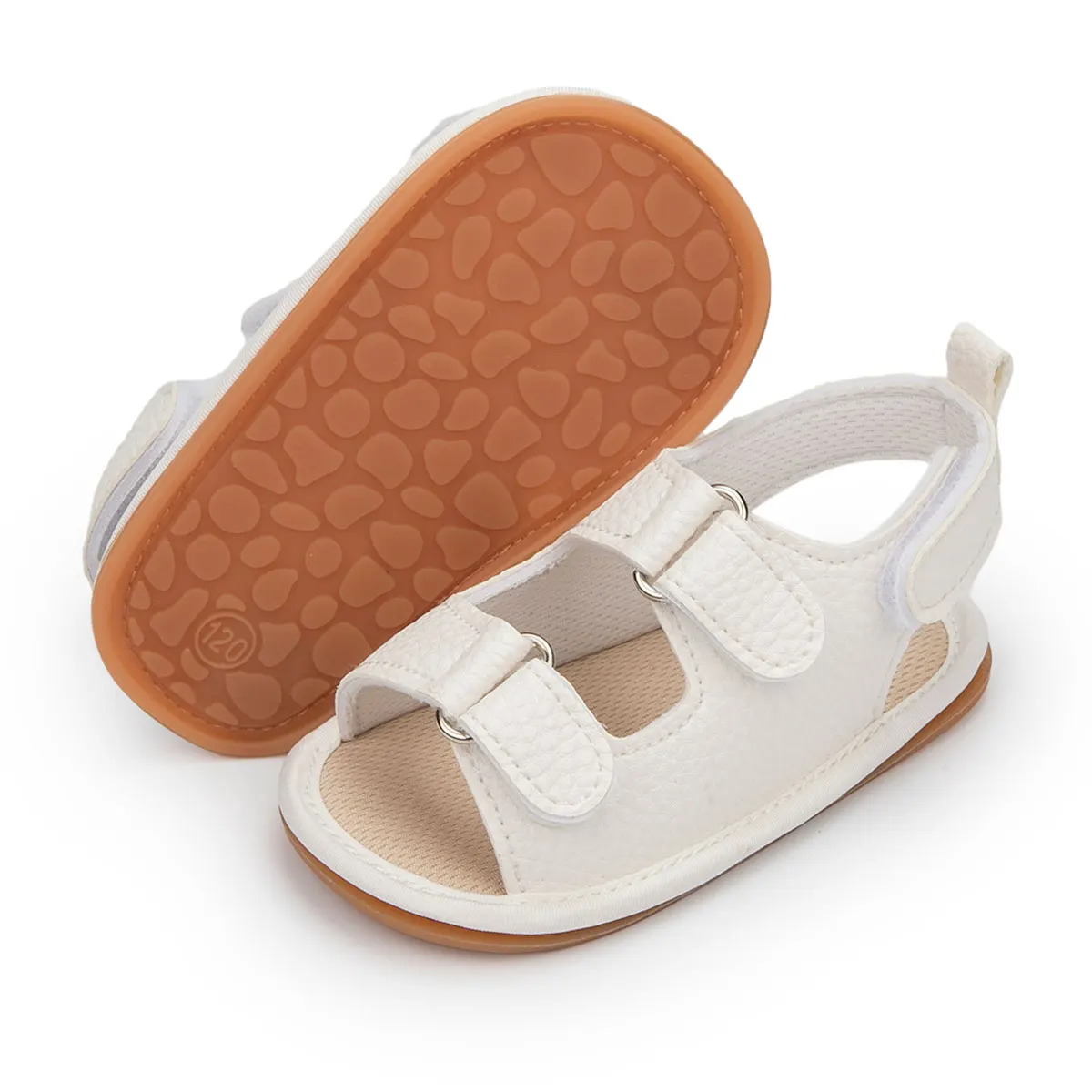 High Quality Cool Summer baby girl and boy rubber soft sole PU Leather  Baby sandals shoes