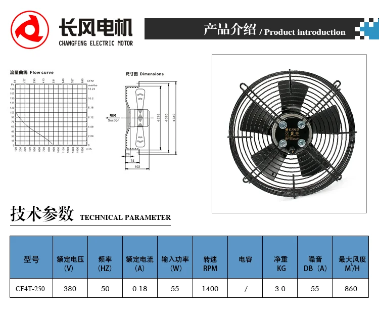 Axial Flow Fan, YWF, 250mm - detail 6