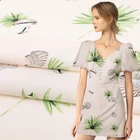 Fabric Plain 100% Rayon Viscose Challis Satin Fabric Custom Floral Poplin Digital Printed Somali