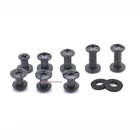 Leather Holster Screws And 1/4" 3/8" 1/2" Black Chicago Screws For IWB Kydex Leather Holster