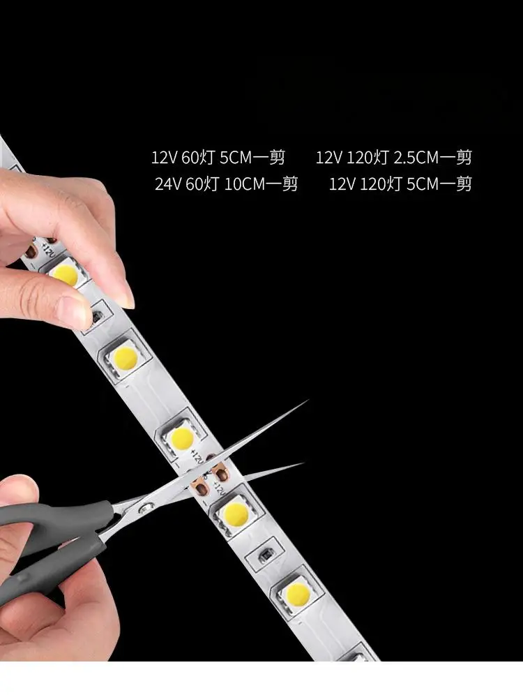 DC12V/24V Strip Light 5050 60LEDS/M 120LEDS/M Single Color 5050 Warm White/Neutral/Cold White